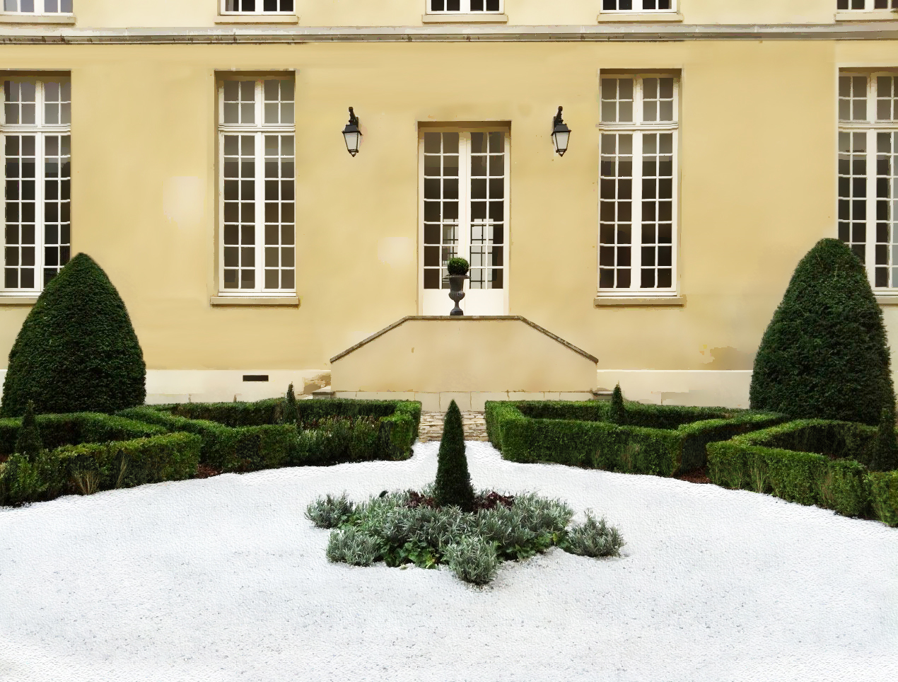 paysagiste luxe jardin à la française jardin prestige terrasse haut de gamme sebastien habert